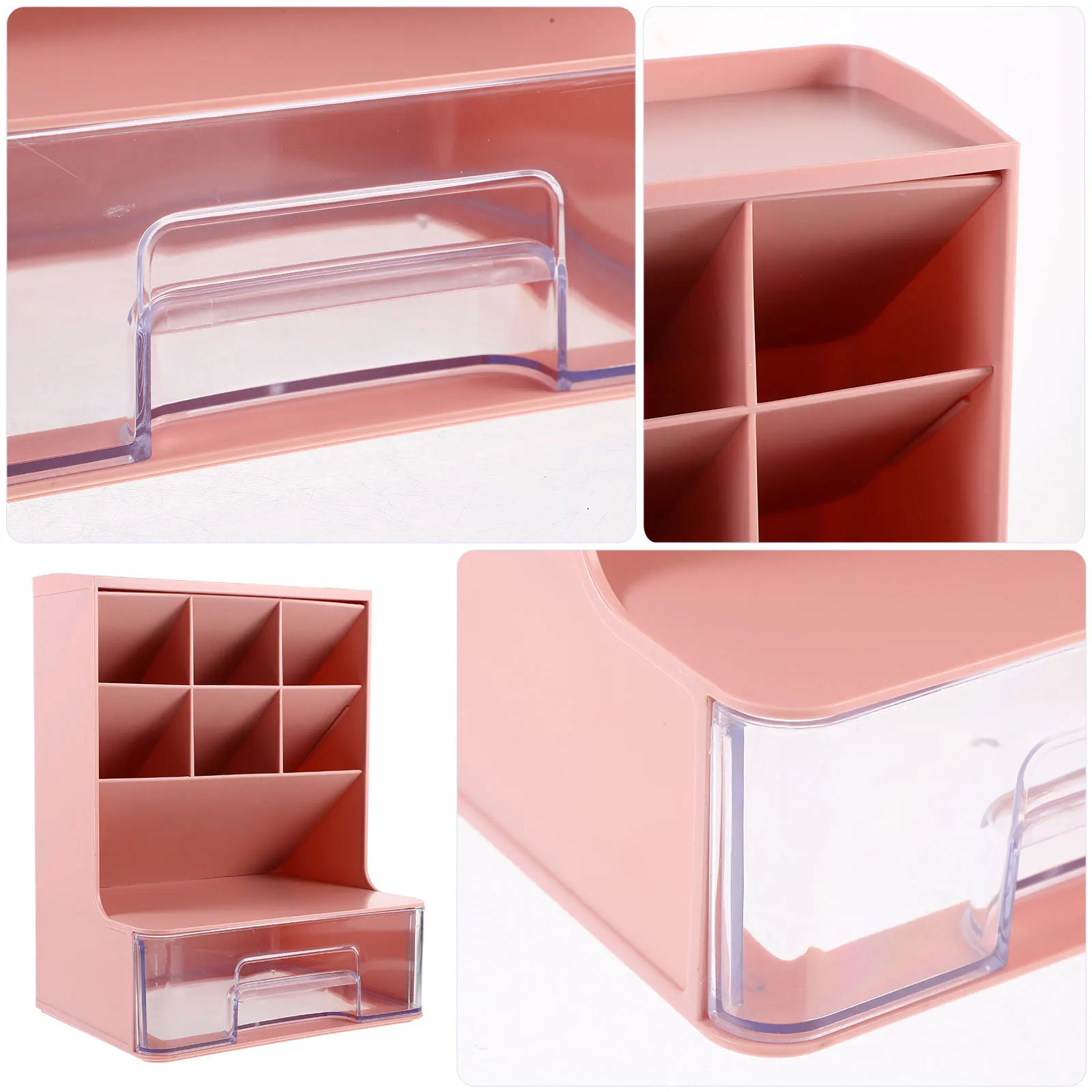 

Multi-Compartment Desktop Organizer for Stationery Storage Rack Pen Holder Office Desk Organizer Plastic Functional DIY Sorting