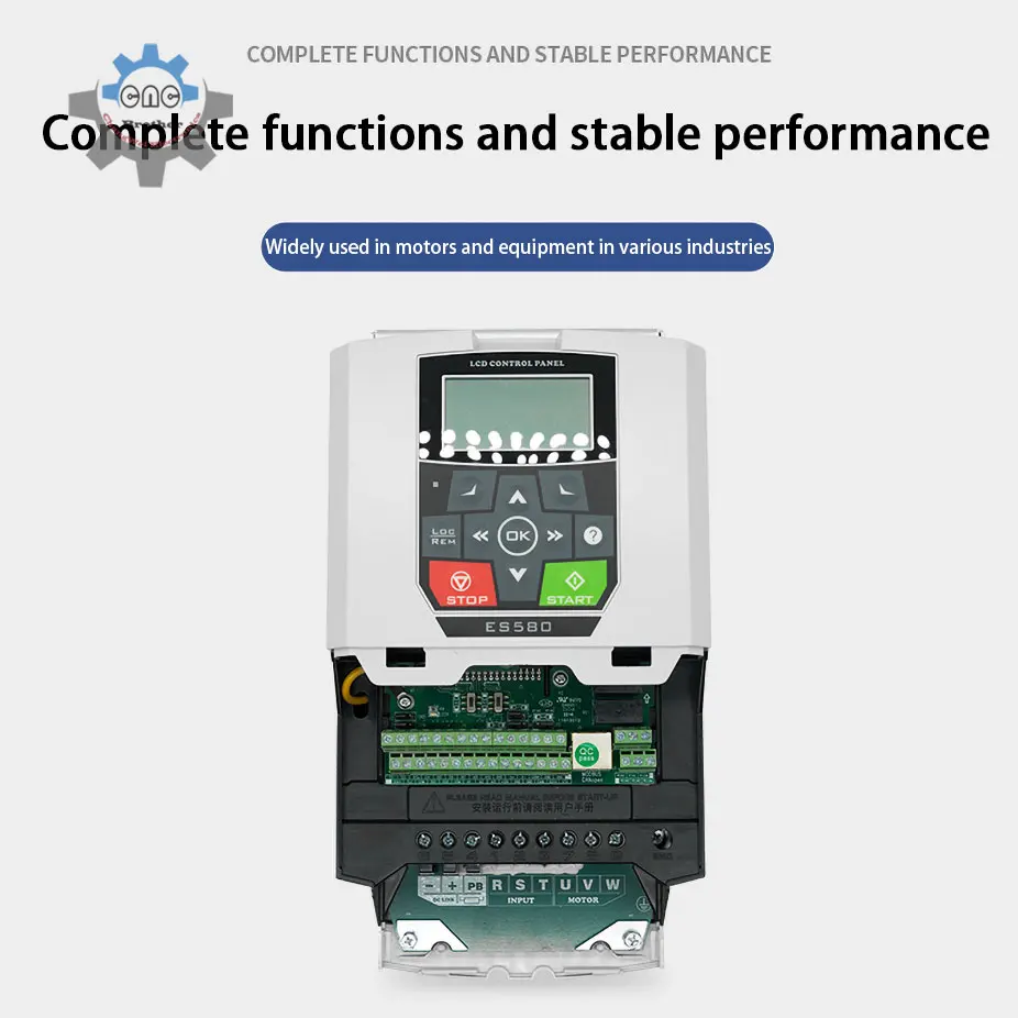 Cumark ES580 AC variable frequency drive inverter 5.5kw, VFD 5.5kw with Profibus Modbus CANopen Profinet EthCAT optional