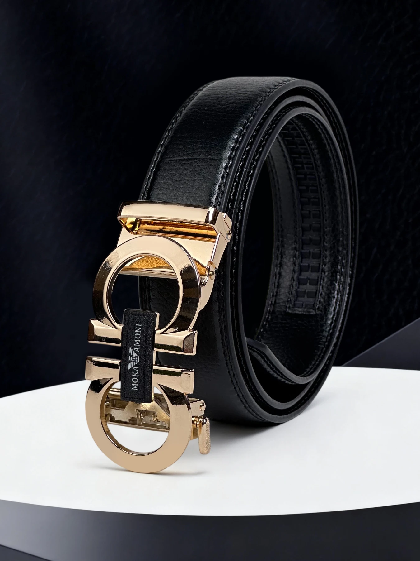 حزام خصر رجالي جديد بإبزيم على شكل 8، وسراويل عمل راقية وحزام خصر، موضة فاخرة #2