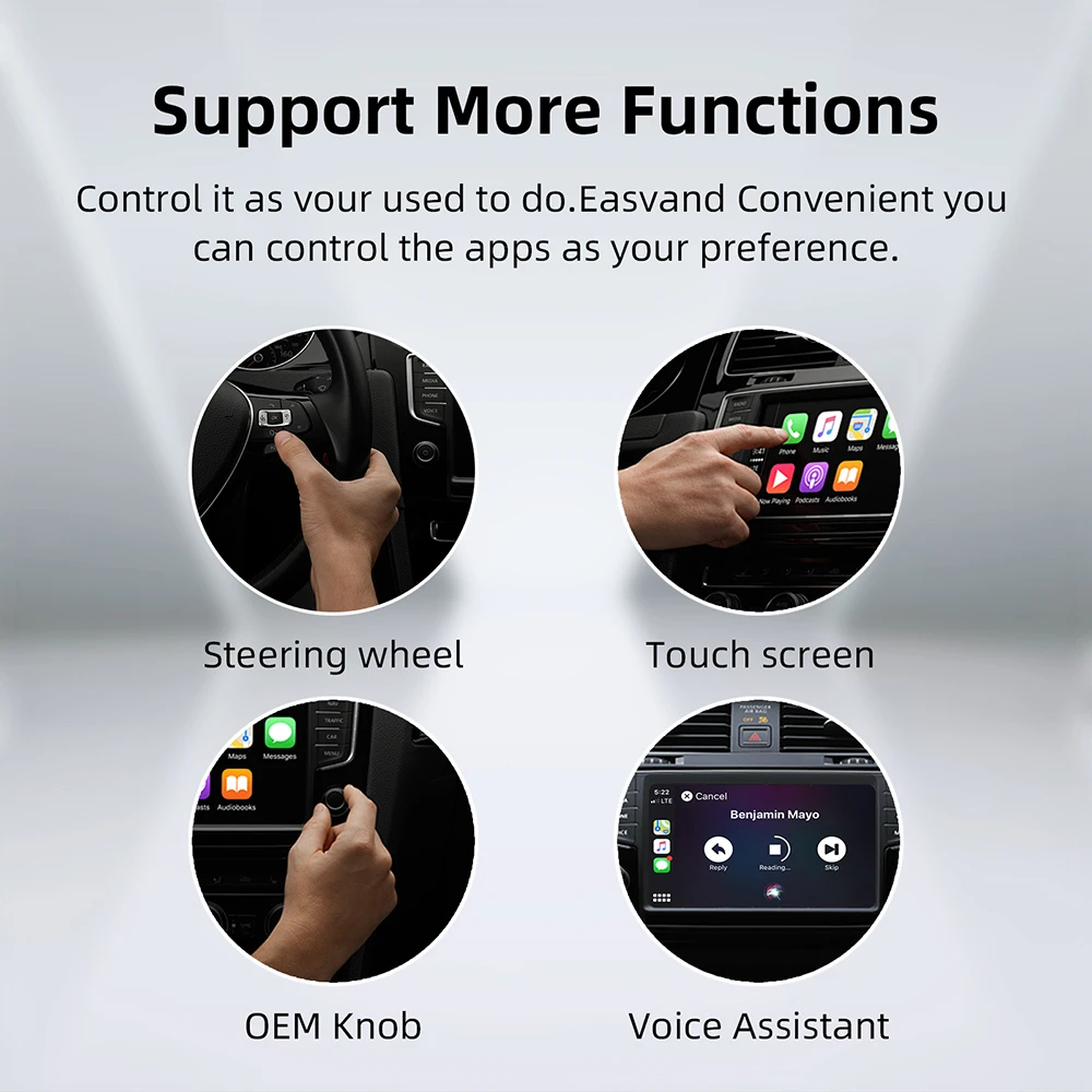 CarPlay Android Ai Box سلكي إلى carplay اللاسلكي Android ثماني النواة 4G + 64G 8G + 128GPlug والتشغيل يدعم إخراج HDMI