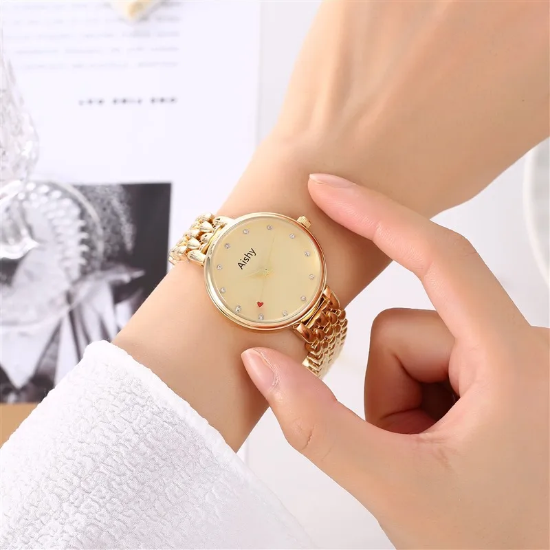 2023 Year watch for women  Sport carved waterproof fashion Watch with CK  style shining  wristwatch  bracelet dropshipping