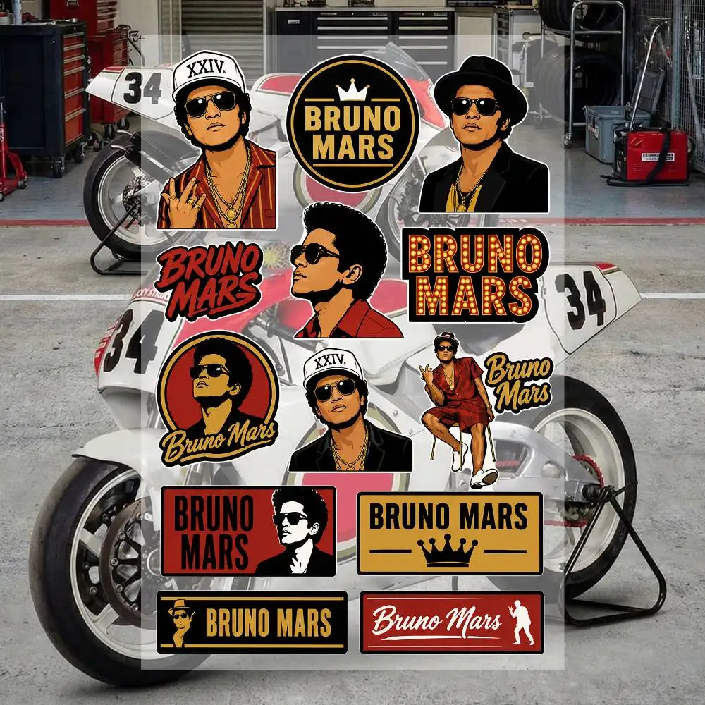 B-runo MA-rs Waterproof Vinyl Stickers for Car Motorcycle Bike Skateboard Laptop Bottle Phone