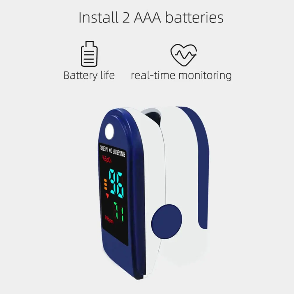 1pcs Digital Finger Oximeter Family OLED Pulse Cximeter Display Oxymeter Fingertip Health Diagnostic Monitor Or 1pcs Just Bag