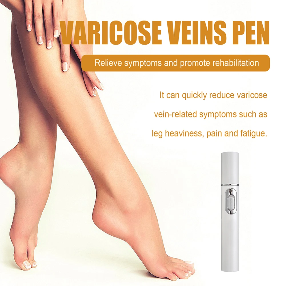 LED Therapy Varicose Veins Leg Repair Pen Relieves Leg Bulge Discomfort Improved Blood Circulation Body Massage Care Pen