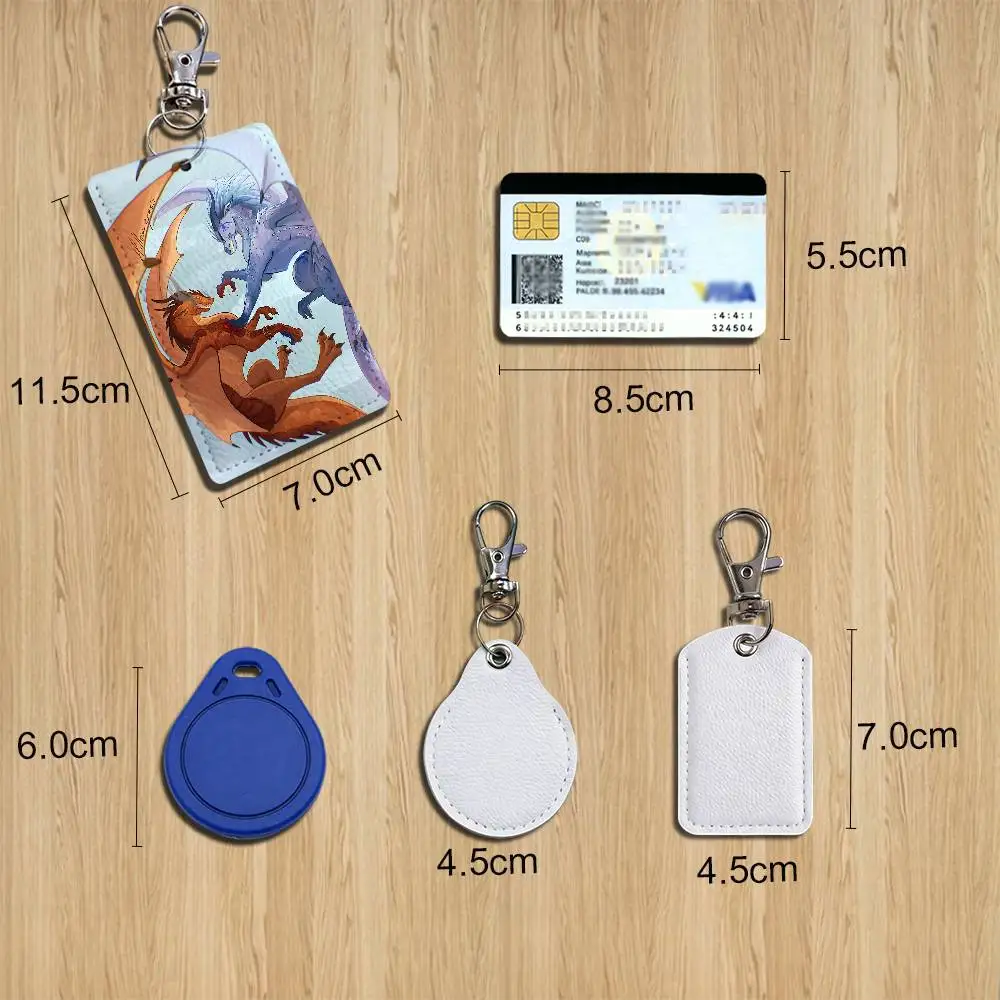 Hybrid Prince W-Wings of Fire Keychain Holder Suitable For Subway Bank Card Bus Card Case Badge Holder Wallet Card Textured
