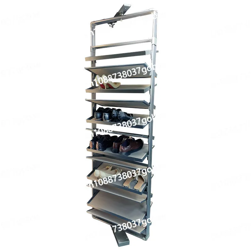 

Полка для обуви Многослойная бытовая гардеробная Выдвижная поворотная полка для обуви Выдвижная большая вместимость для хранения Аппаратные аксессуары