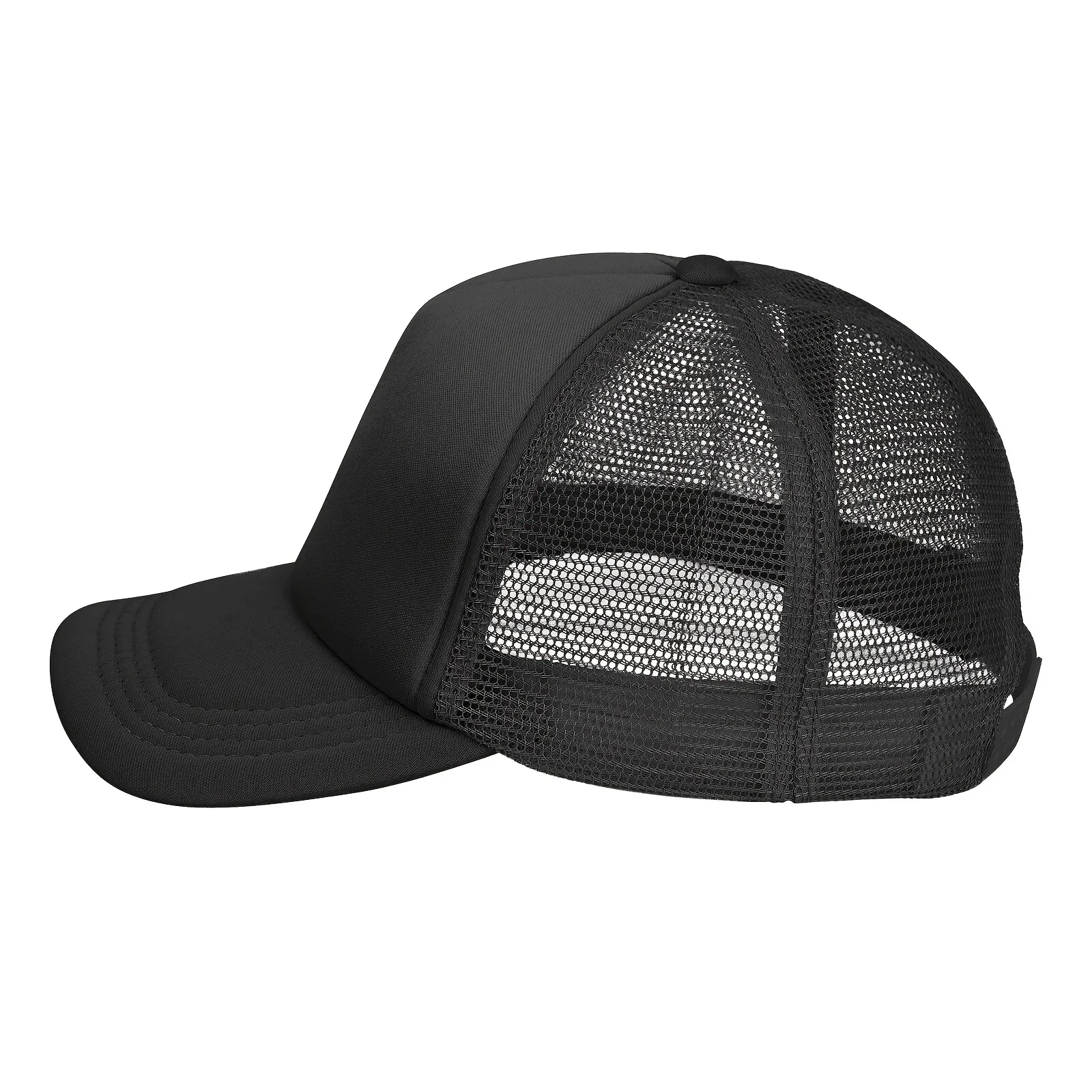 Custom Hat Sports Breathable Mesh Baseball Cap Polyester Ultra Light Adjustable Sun Hat Trendy Printed Outdoor Sun Hat For Men A