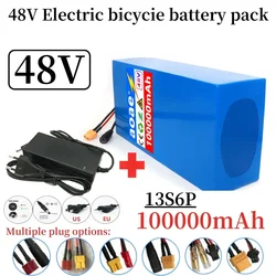 New  48V 100ah 13s6p Lithium Battery Pack 48v 100000mAh 2000W Citycoco Motorized Scooter Batteries Built in 50A BMS