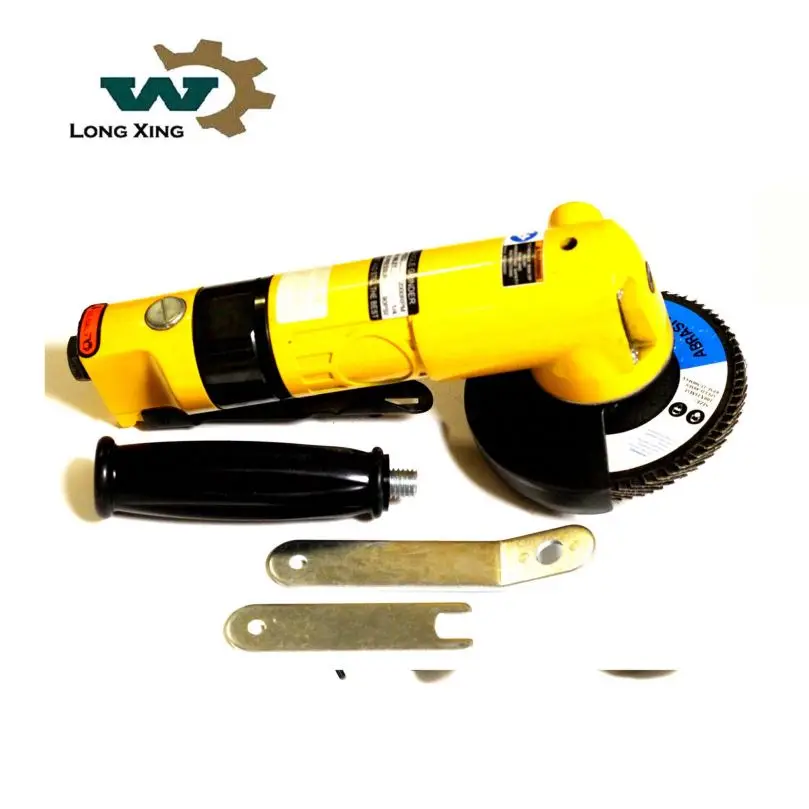 4 Inch Mini Angle Grinder Tool 100MM Sand Paper Grinding Filling Machines Pneumatic Power Source Paddle Switch Polishing Machine