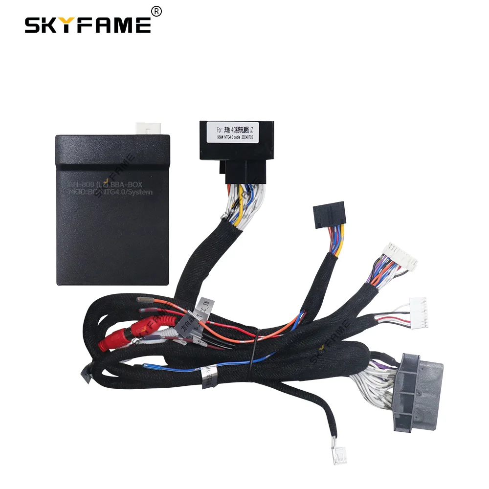 SKYFAME 16Pin Car Wire Harness Adapter Canbus Box LDVS Decoder Power Cable For Benz NTG4.0/NTG4.5/4.7 NTG5.0 NTG5.5 NTG6.0