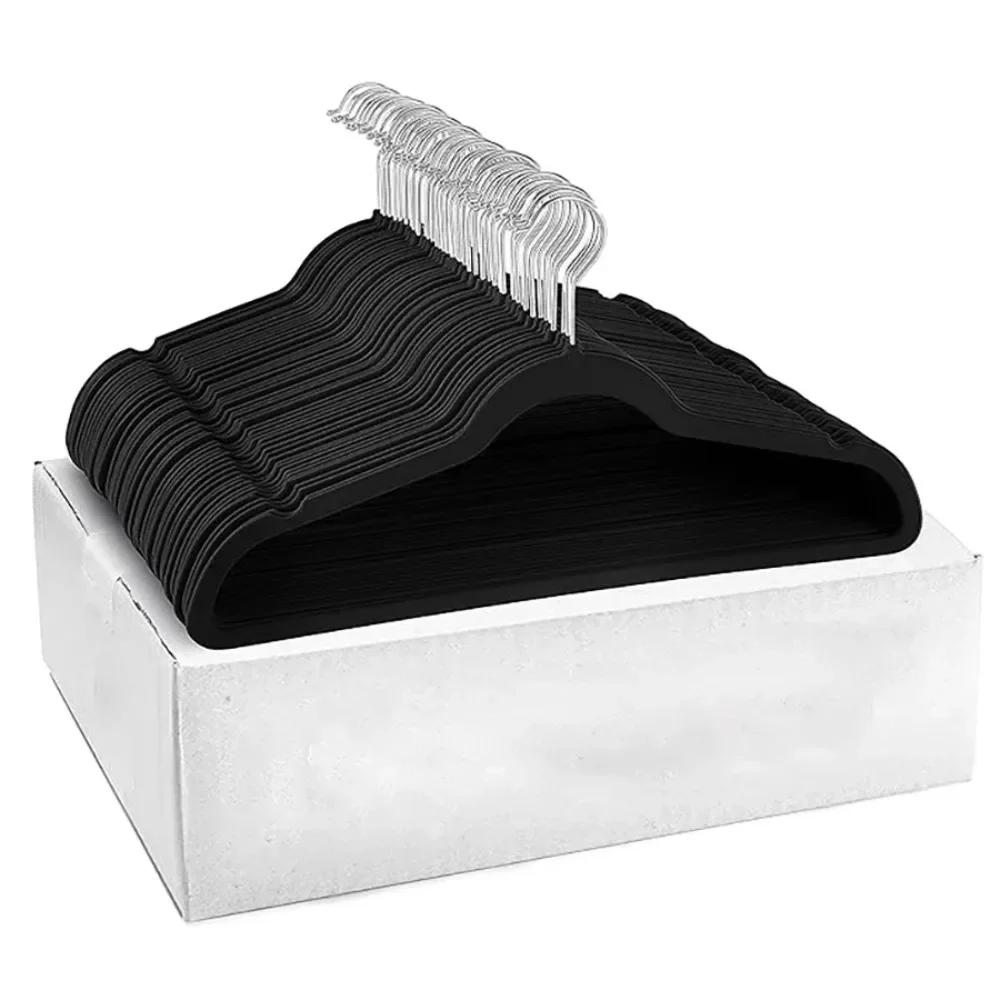 Cintre en velours, cintre antidérapant robuste pour manteau, pantalon et vêtements de cérémonie, cintre en feutre pour vêtements peu encombrants