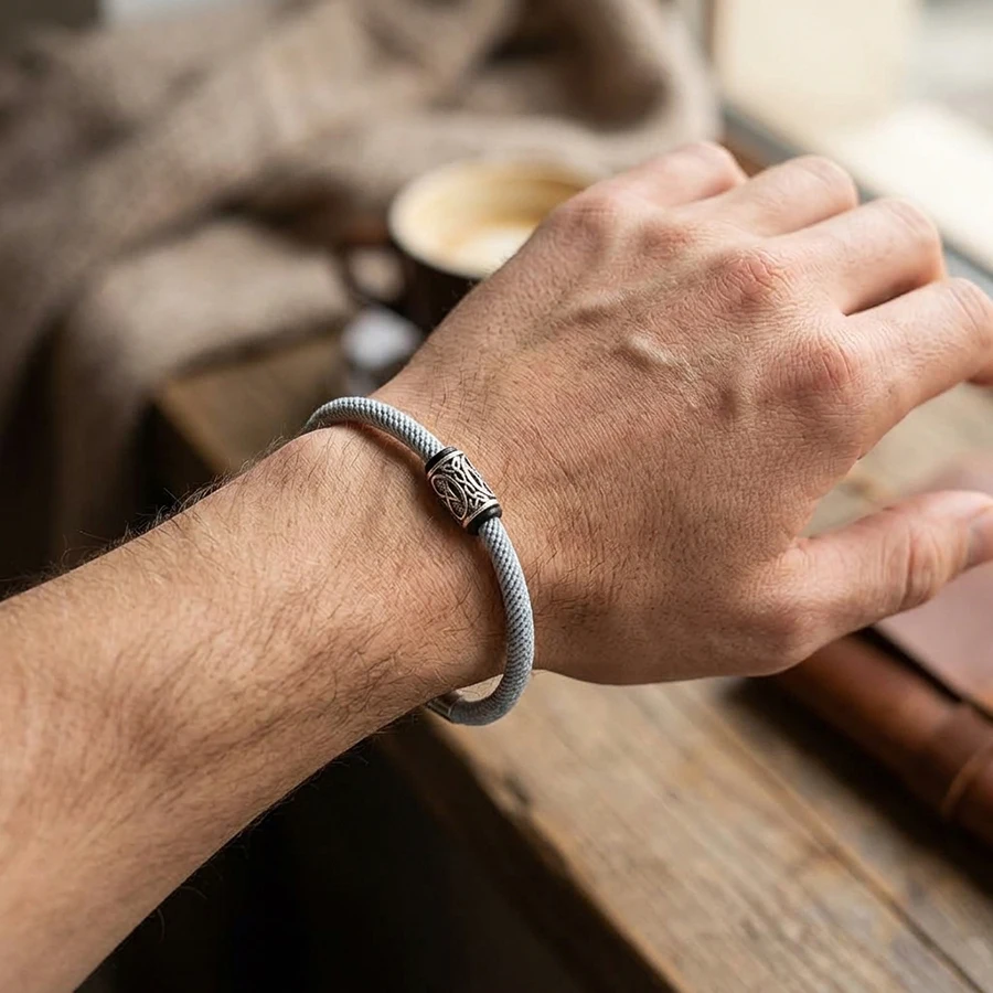 Vintage Handmade Nylon Rope Bracelet Men Detachable Clasp 5 Colors 2 Sizes Options Wrap Braslet Casual Daily Amulet Homme Joias