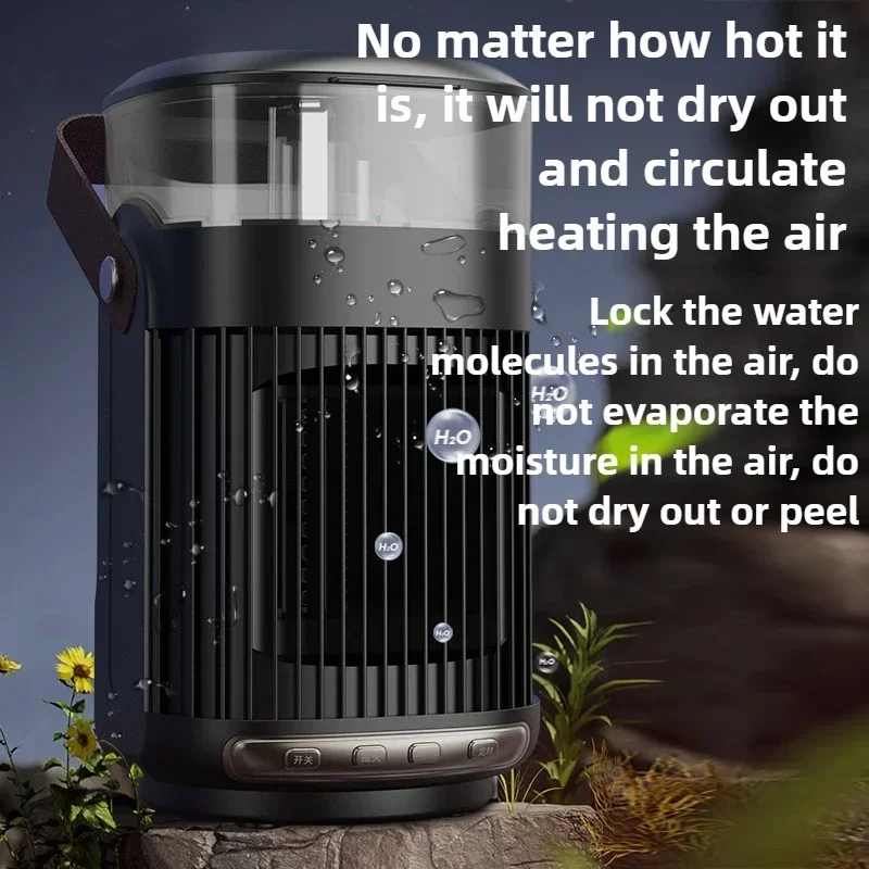 

Good 800W Multi-functional Heater with Humidifier Atomizing Heating Humidifier Air Diffuser Electric Heater with 7-color Night L