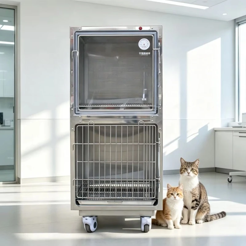 

Veterinary Cage Pet Cage Stainless Steel ICU Cage with Oxygen Door Veterinary Equipment for Dogs Cats Veterinary Clinic
