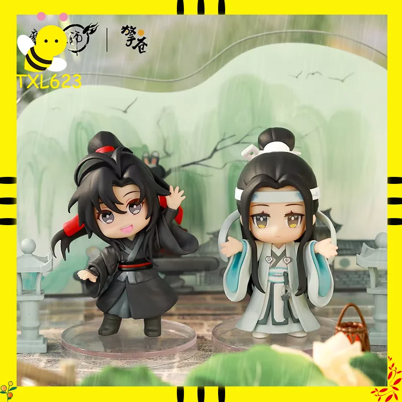 

Mo Dao Zu Shi Anime Action Figures Lan Wangji Wei Wuxian Q Version Collectible Doll for Desktop Home Decor Kids Gift