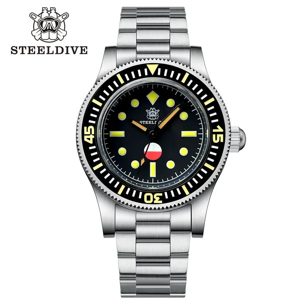 

STEELDIVE SD1952T Fully Automatic Mechanical Wristwatch Luminous NH35 Movement 200M Waterproof Retro Diving Watch