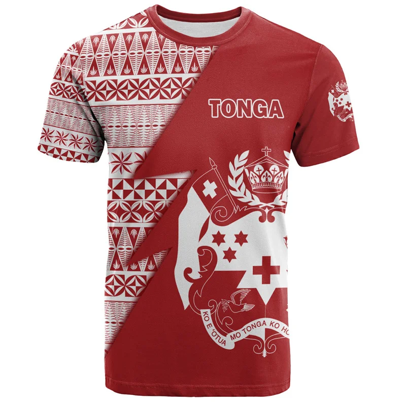 Summer Harajuku 3D Printing The Kingdom Of Tonga T Shirt Oceania Tonga National Day Graphic T-shirts Fashion Mens Clothing Tees