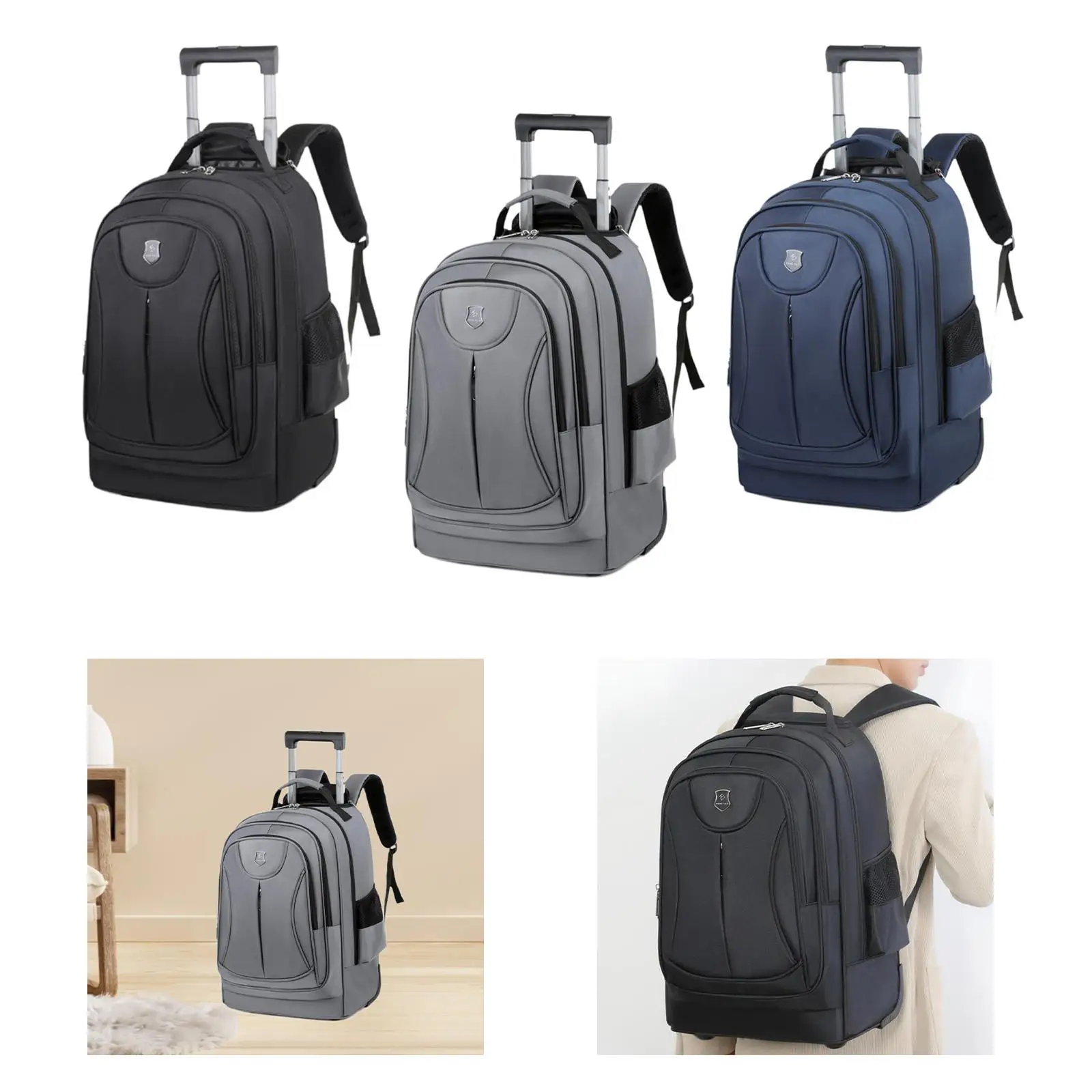 

Рюкзак на колесиках, портативная сумка для ручной клади для кемпинга, путешествий, бизнеса