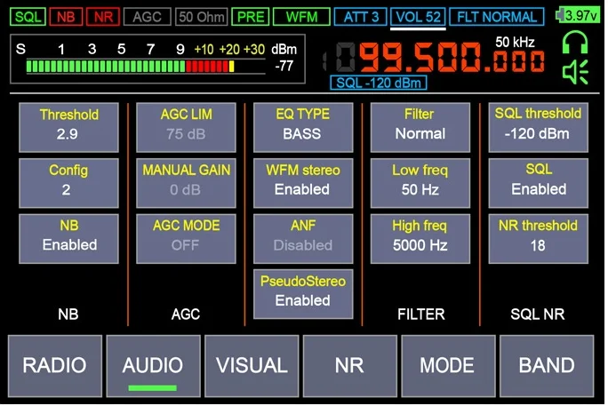Imagem -06 - Malahiteam Rádio Receptor Dsp Genuíno Russo Autorizado 35 Touch Lcd Dsp 230c 50k2ghz 35 Lcd 2023 Malahit Sdr