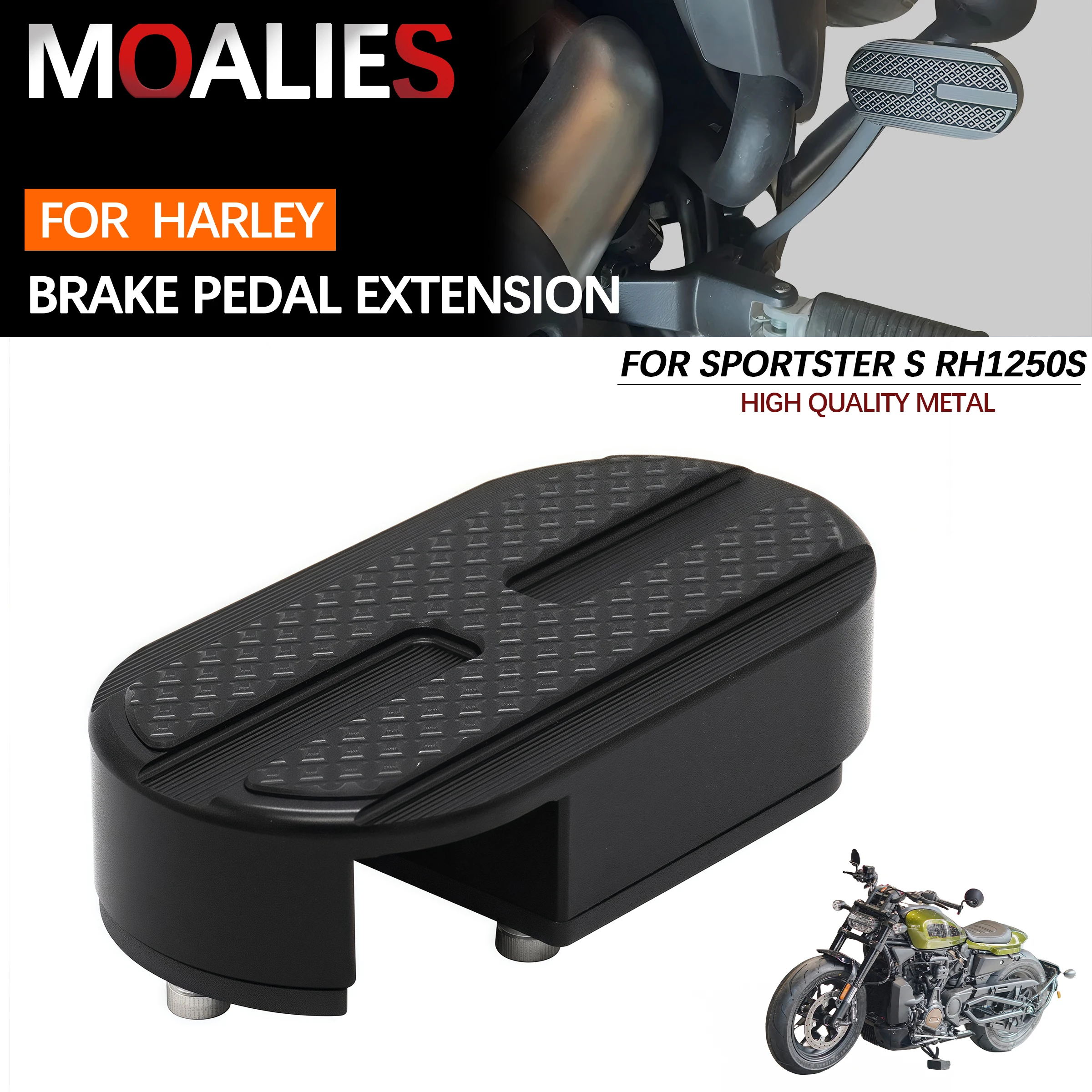 

For Harley Sportster S RH1250 RH1250S 2021-2022 Motorcycle Accessories Rear Foot Brake Lever Enlarge Brake Pedal Extension