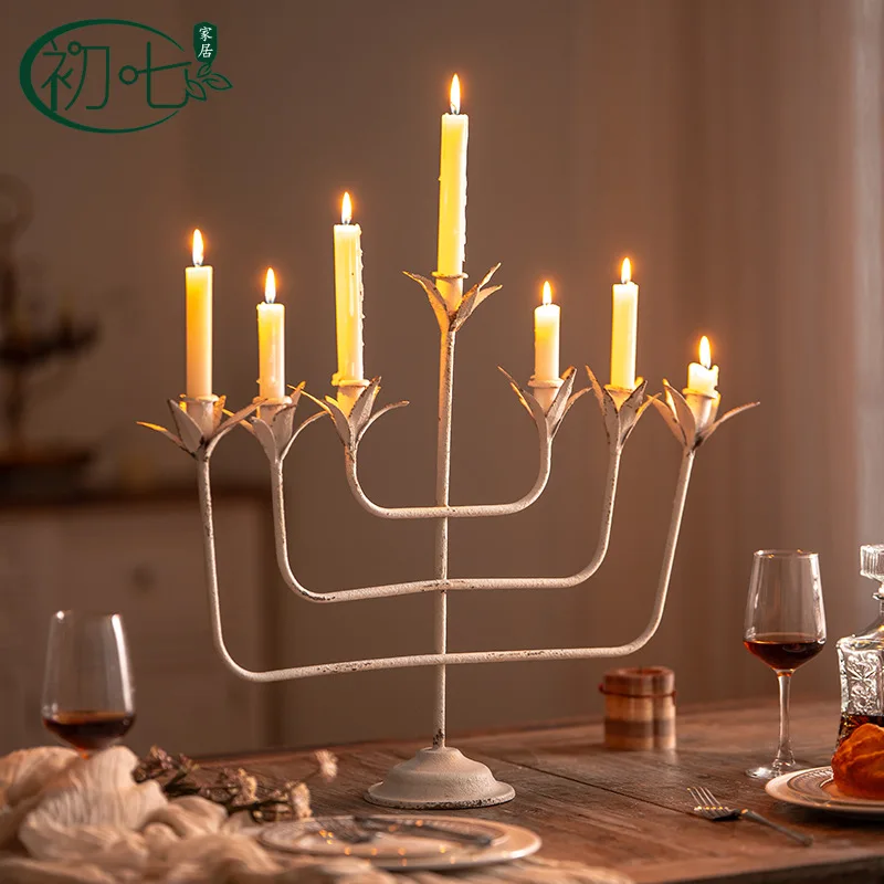 Elegant Seven-Branch Candelabra Set: Modern & Traditional Designs