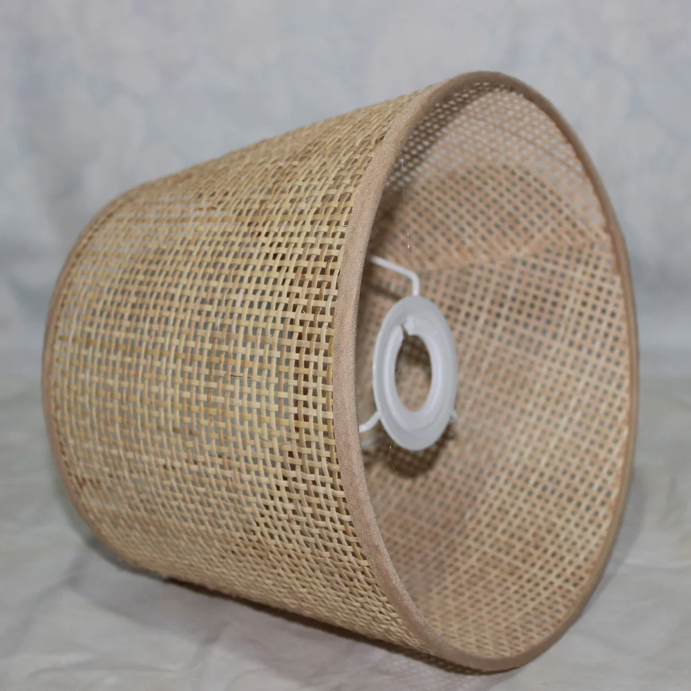 Woven Rattan Lamp Shade E27E14 Table Lamp Floor Lamp Chandelier Lamp Shade Woven Indonesian Rattan