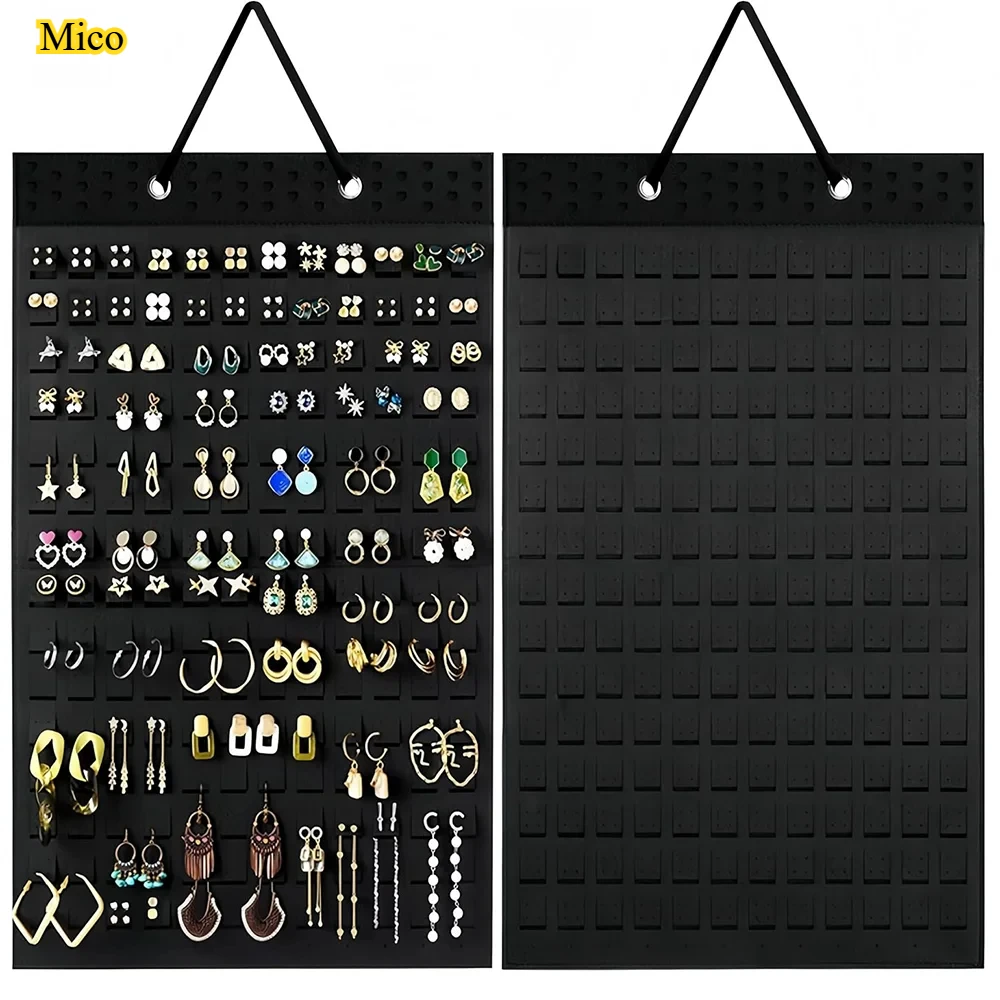 

Felt Brooch & Enamel Pin Wall Hanging Display Stand, Jewelry Organizer for Necklaces & Earrings 29*7cm