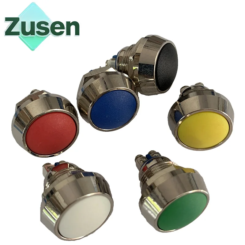

Zusen 12 мм разноцветный 1NO купольная головка мгновенного действия водонепроницаемый кнопочный переключатель винтовые штифты (ZS12B-10/CN)