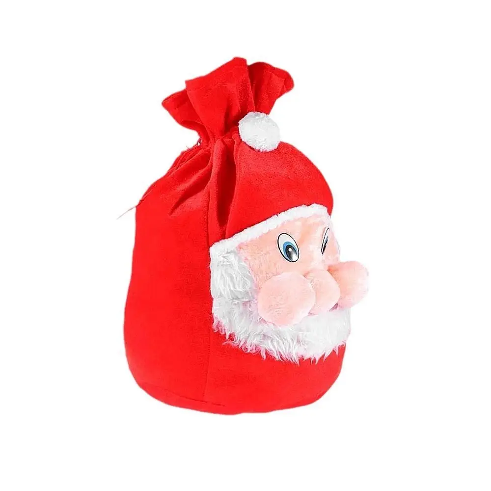 

Large Capacity Santa Claus Backpack DIY Handmade Fashion Design Xmas Candy Bag Drawstring Closure Christmas Capacity Backpack