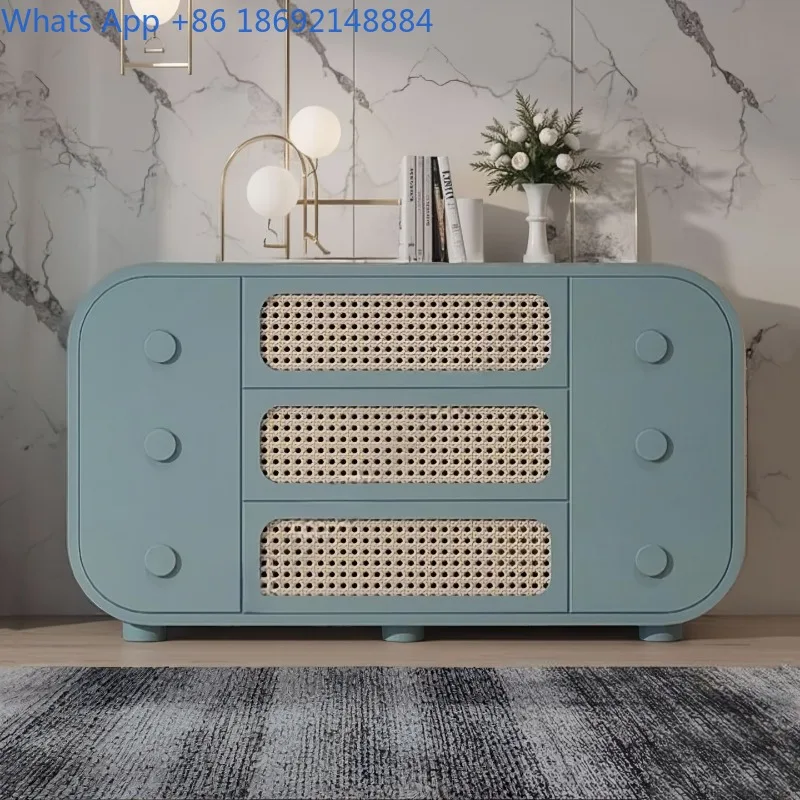 

Wabi-Sabi Style Lacquered Sideboard Cabinet Solid Wood Entryway Cabinet Living Room Simple Modern Storage Cabinet