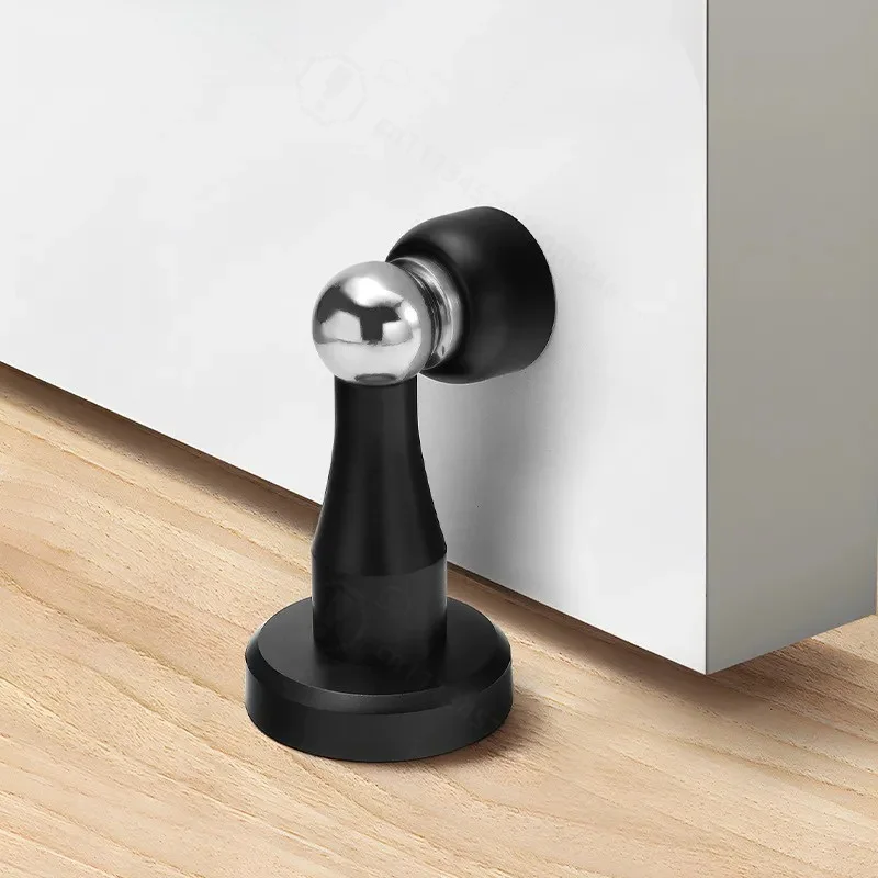 Non Punching Door Stopper Strong Suction Anti Collision Invisible Wall Mount Door Holder Windproof Bathroom Bedroom Door