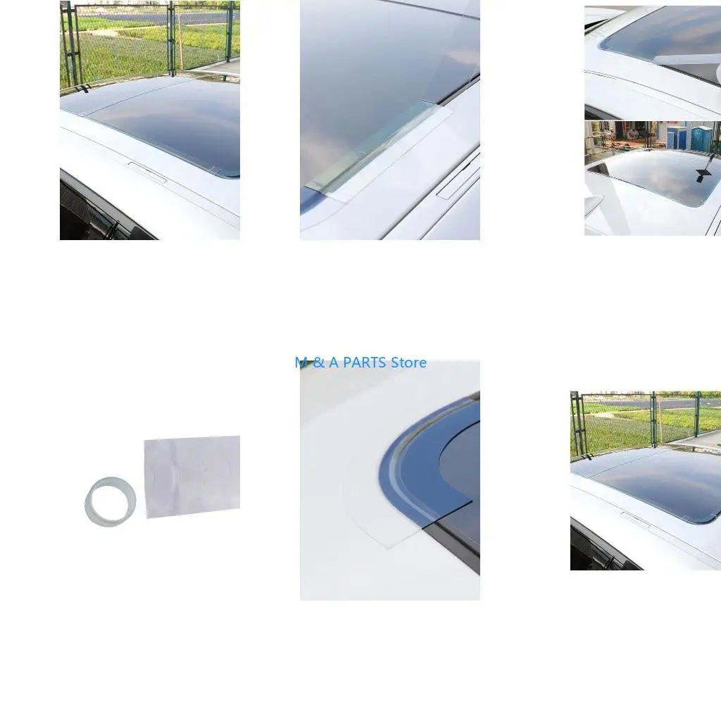 U1JF Clear Automotive Sunroof Waterproof Seal Adhesive Strips Easy To Install On Glass Without Cutting Or Special Tools