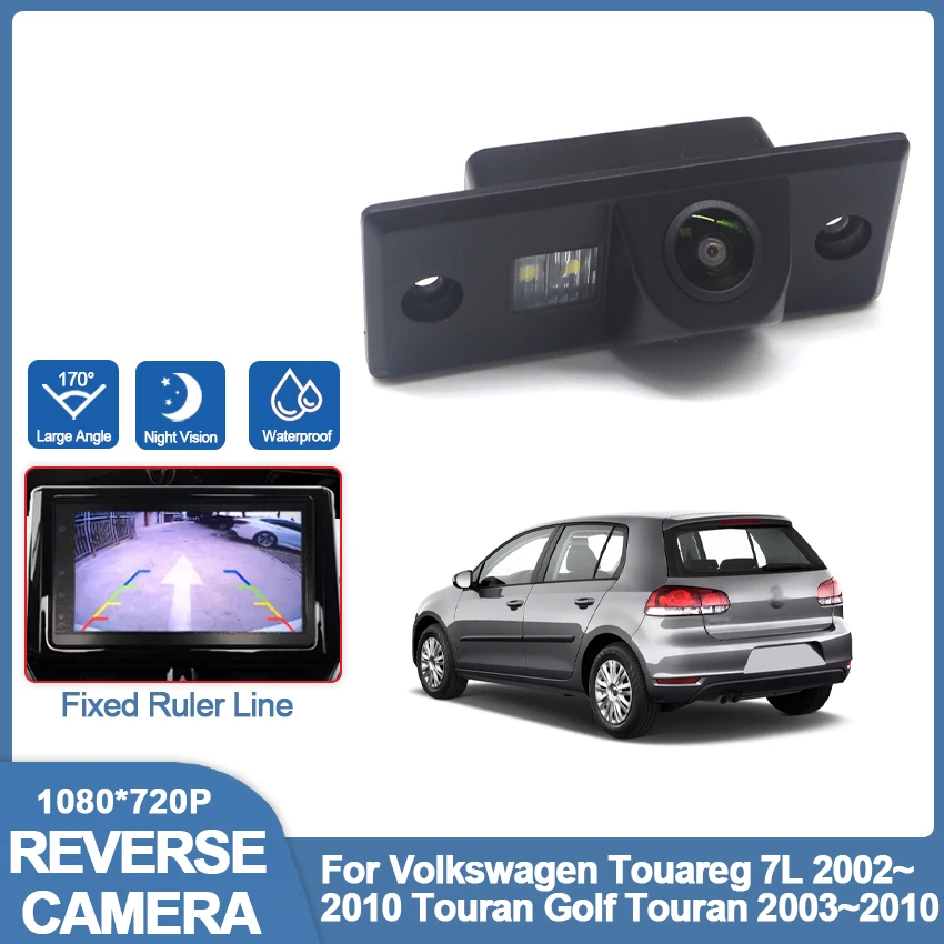 

CCD Full HD Fisheye Rear View Camera For Volkswagen Touareg 7L 2002~2010 Touran Golf Touran 2003~2010 Car Reverse Monitor