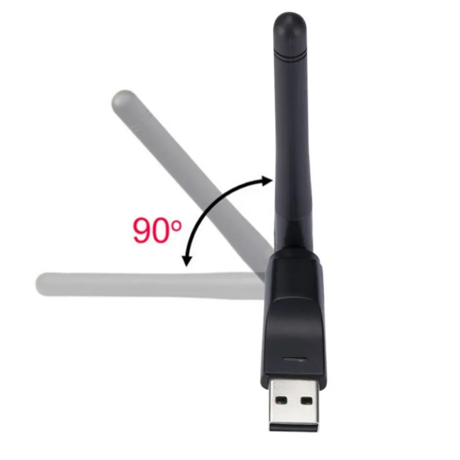 Carte réseau sans fil, adaptateur WiFi USB, récepteur WiFi LAN, antenne dongle, 150Mbps, MT7601, 802.11 B, G, N, PC Windows