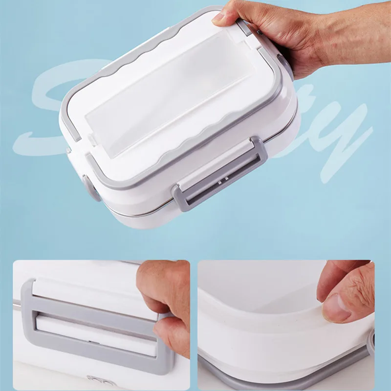 MINI Rice Cooker Thermal Heating Electric Lunch Box Portable Food Steamer Cooking Container Meal Lunchbox Warmer Home Car Use