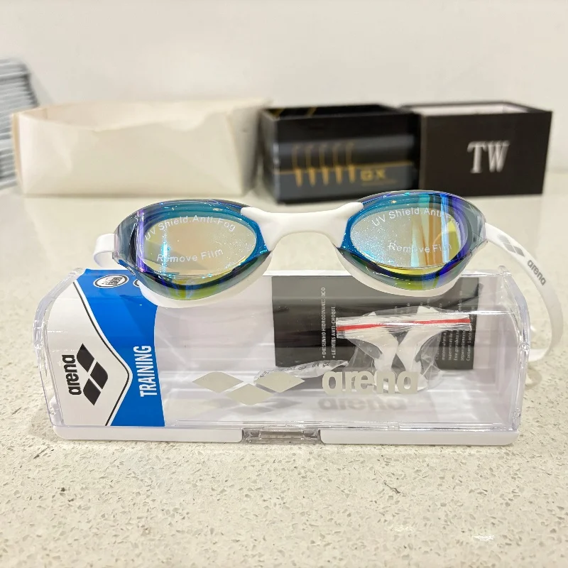 Erwachsenen-Hochleistungs-Wasserdichte und Beschlagfreie Galvanisierte Schwimmbrille, Professionelle Kleinrahmen-Rennbrille vom Hersteller – Detail 20