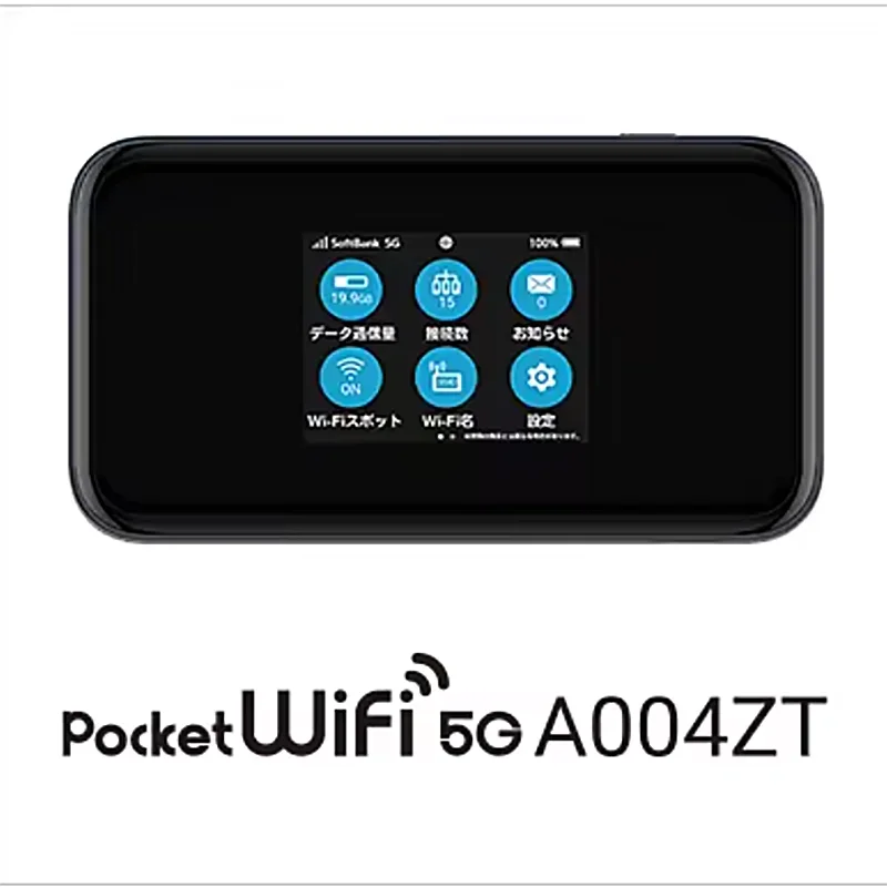 Roteador Hotspot Móvel ZTE com Slot para Cartão Sim, Roteadores Portáteis, Extensor WiFi, A004ZT, 5G, IEEE 802.11 AC, Novo