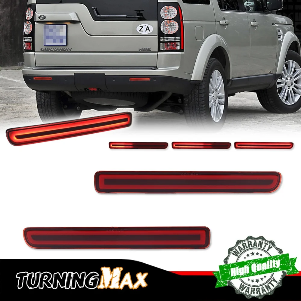 Красные светодиодные отражатели заднего бампера для Land Rover Discovery 3 LR3 4 LR4 Range Rover Sport, задний/тормоз/поворотный сигнал и противотуманный фонарь