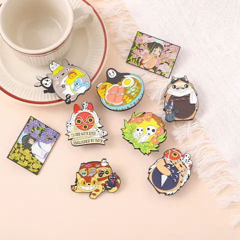 Enamel Pin Cartoon Character Animation Anime Metal Brooch for Clothes Badges on Backpack Clothing Bag Accessories Paint Badge