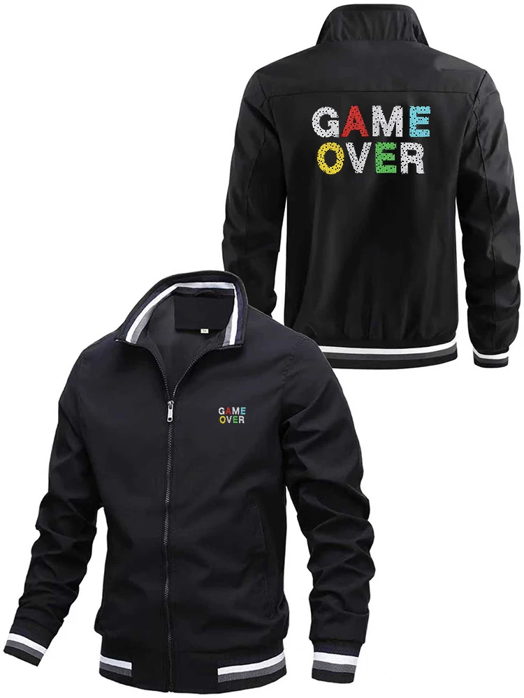 

Мужская весенне-осенняя куртка на молнии, повседневная спортивная уличная куртка высокого качества, открытый кардиган, удобная модная мужская верхняя одежда