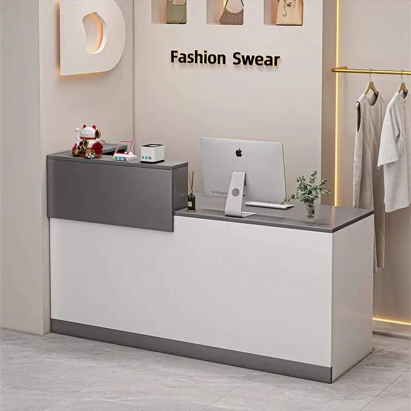 

Counter Shop Reception Desk Table Beauty Institute Luxury Reception Desk Beauty Center Store Comptoir Caisse Corner Furniture