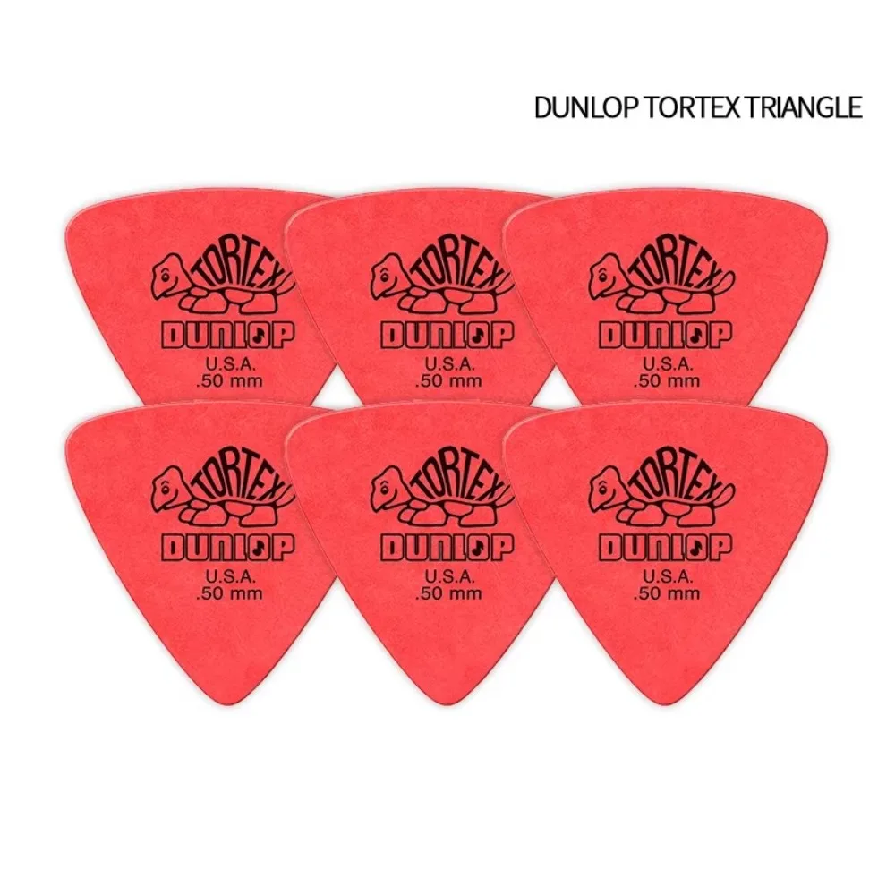10pcs Delrin Dunlop Guitar Picks 0.5/0.6/0.73/0.88/1.0/1.14MM Anti-slip Style Triangle Picks Guitar Parts Acoustic Guitar