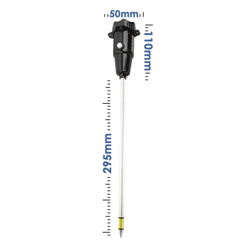 1 PCS Long Probe Deep Soil PH Moisture Meter 2 In-1 Soil PH Meter For Large Pot Plants Gardening Farming