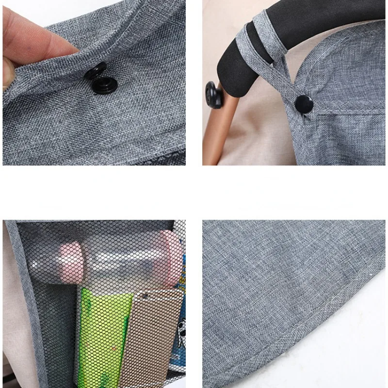 Baby Stroller Hanging Bags Umbrella Storage Bag Pocket Bottle Diaper Bag Large Capacity Children\'s Cart Mommy Carriage Organizer