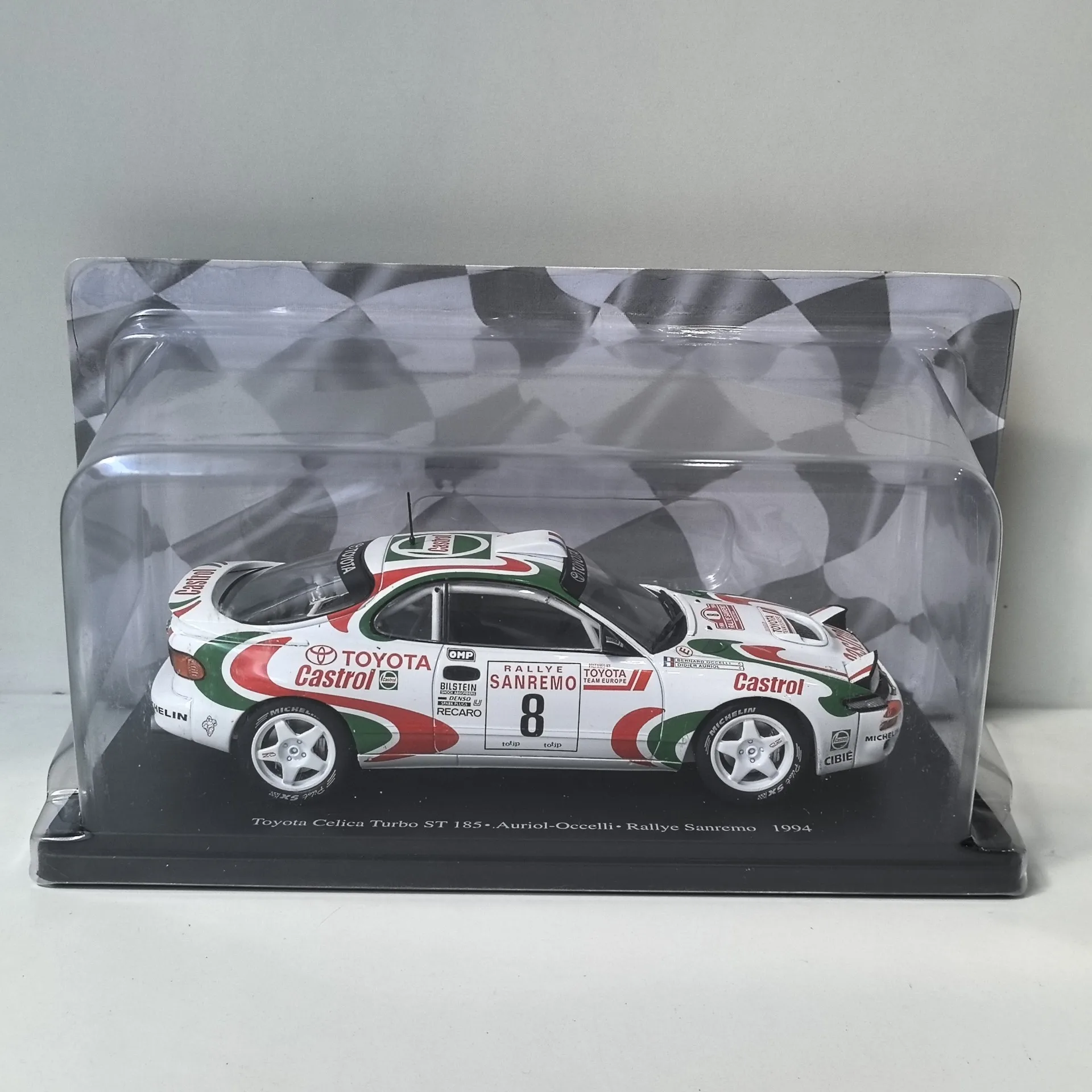 Diecast IXO 1/24 Scale TOYOTA CELICA # 8 1994 Rally Car 62 Alloy Car Model