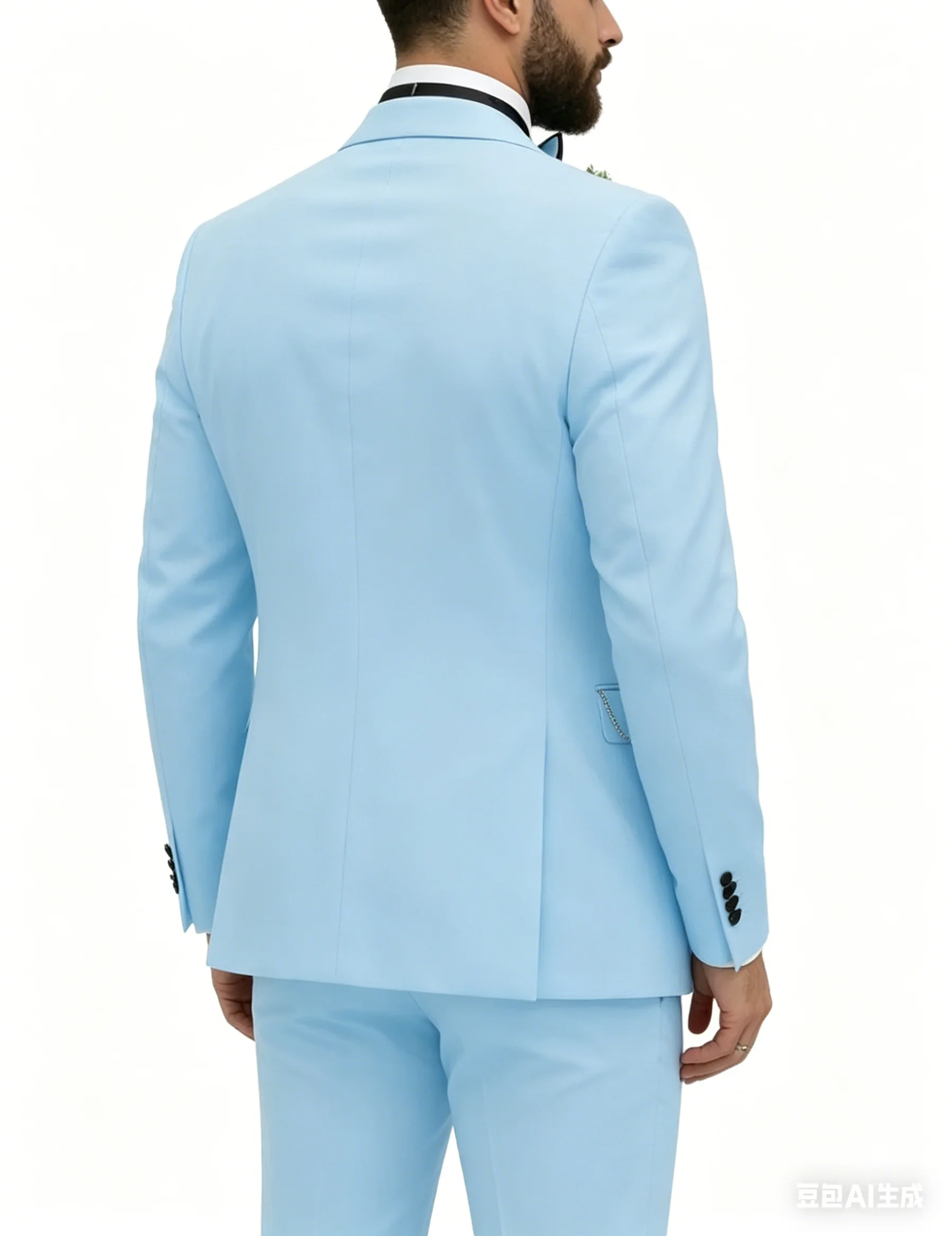 

Slim Fit Men Suits Double Groom Formal Business Male Blazer Set Peak Lapel Party Wedding Tuxedo (Jacket+Vest+Pants)