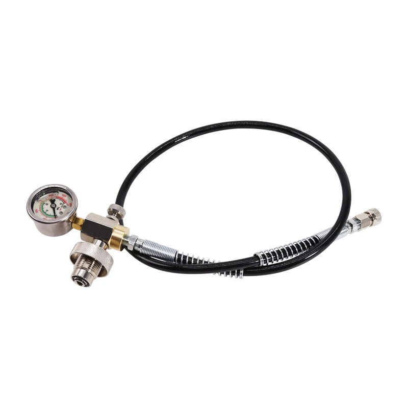 N15R-New Diving PCP Air Systems Stainless Steel DIN Filling Charging Adaptor Hose HPA Big Gas Cylinder To Small Cylinder