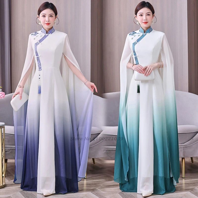2026-chinese-traditional-dress-improved-cheongsam-gradient-color-stage-performance-qipao-dress-banquet-evening-dress-vestido