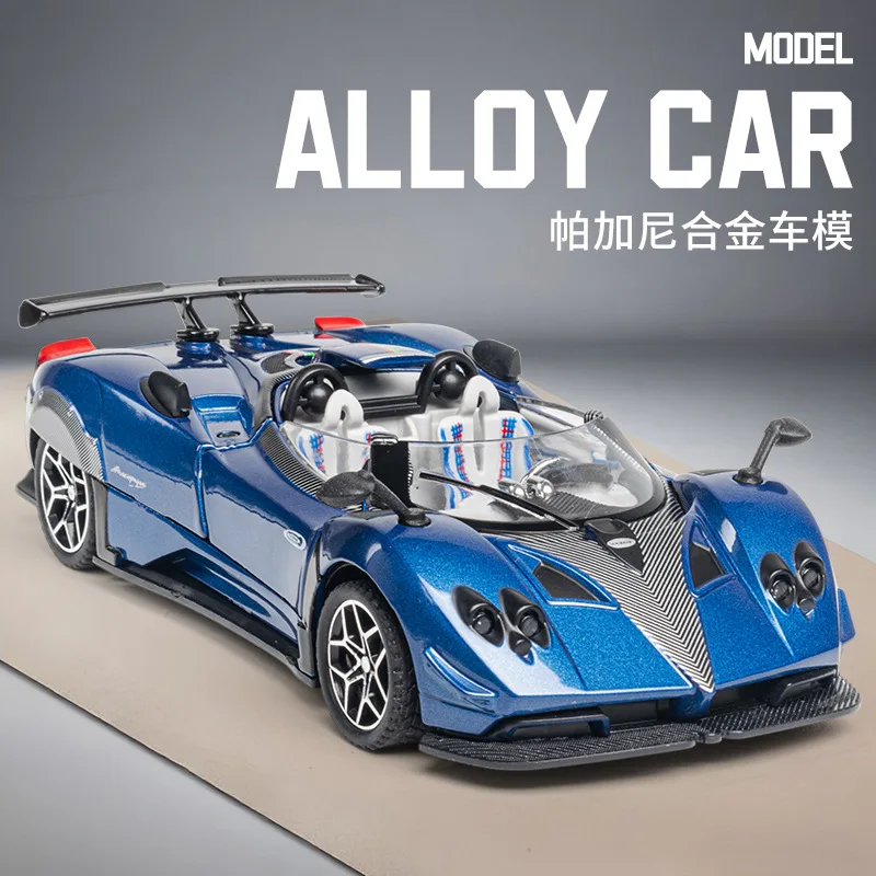 

1:32 Children's Toy Convertible Sports Car Model Alloy Sound And Light Rebound Car Simulation Car Model Toy Car B479