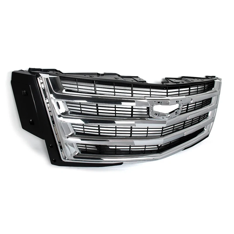 Factory Hot Selling Chrome Front Upper Bumper Grille Replacement Hood Mesh Grid Auto Exterior Accessory